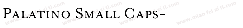 Palatino Small Caps字体转换